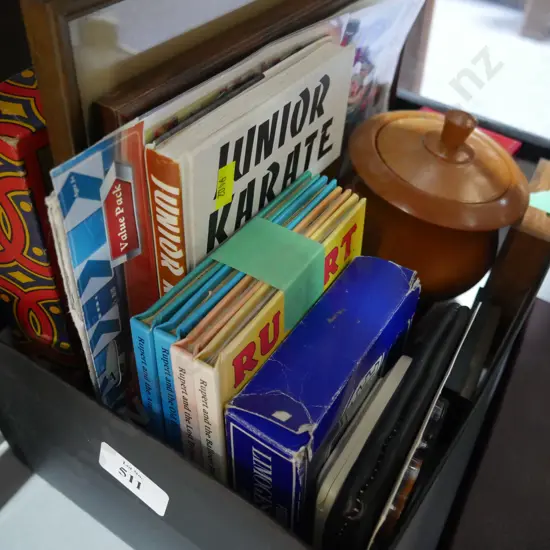 Rupert books, framed pictures etc