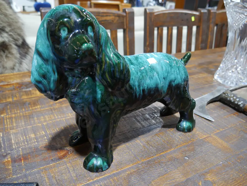 Blue mountain pottery dog Image 1++