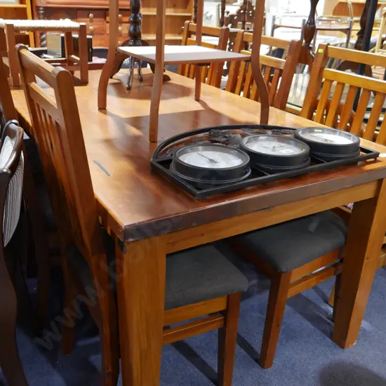 Dining table and 6 chairs