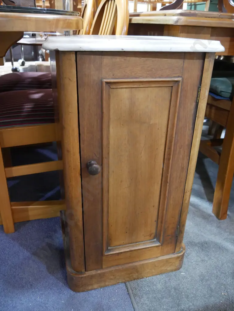 Marble topped pot cupboard Image 1++