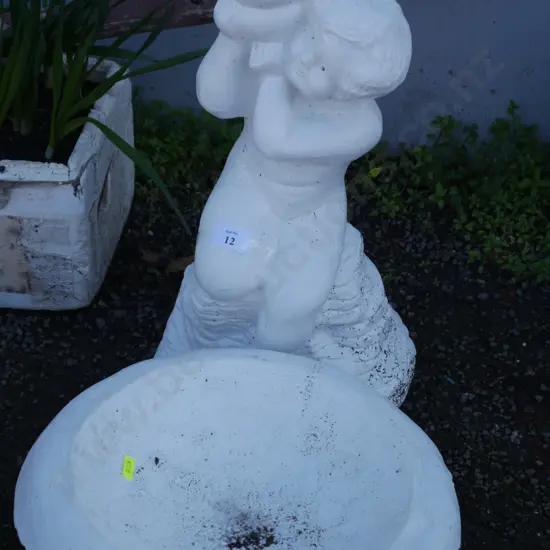 Cherub Bird Bath