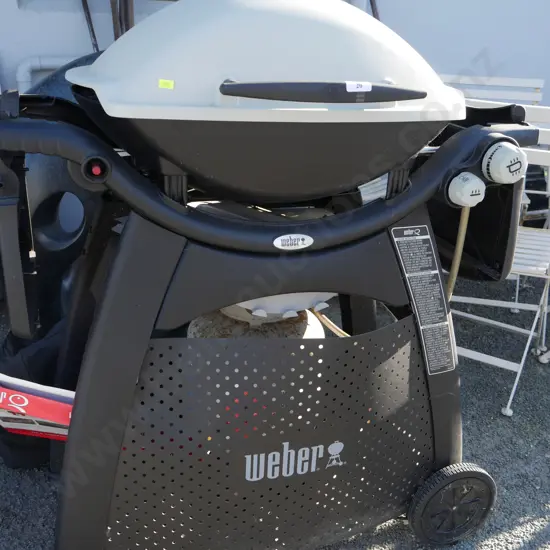 Weber gas BBQ and bottle