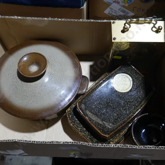 Clock, Temuka Ware etc