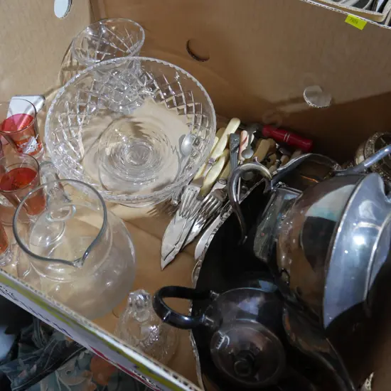 Crystal, cutlery etc