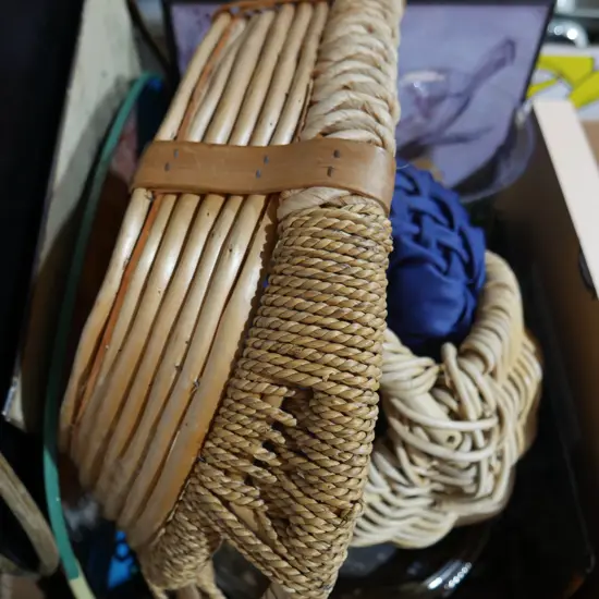 Cane baskets, etc