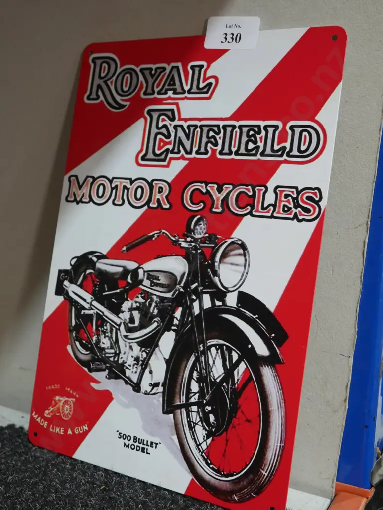 Royal Enfield tin sign Image 1++