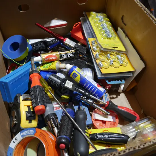 Screw drivers, hose clamps