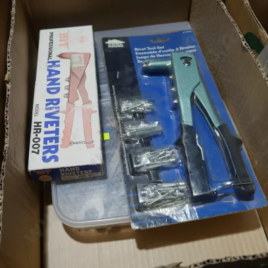 Hand riverters , spanners