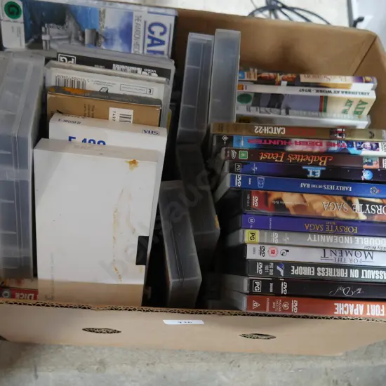 DVDs and video tapes