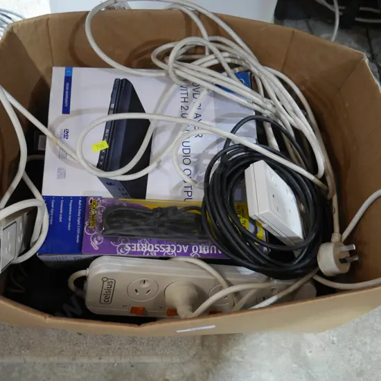 Power cords , DVD player
