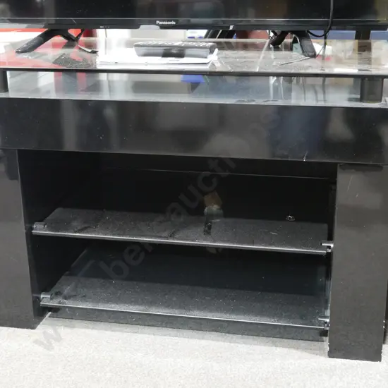 Glass top tv cabinet