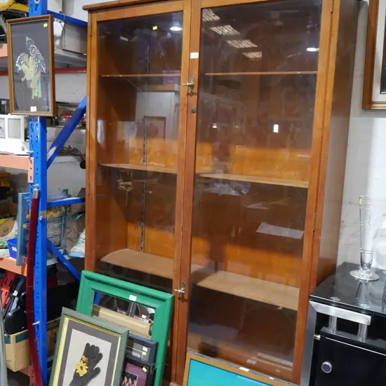 Glass door cabinet