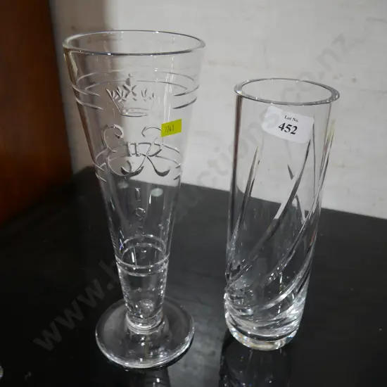 Webb Corbett 1953 Royalty vase and another