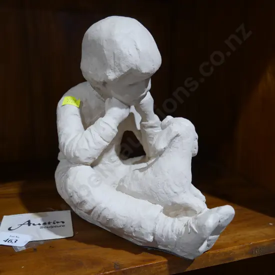 Austin Sculpture of boy and dog