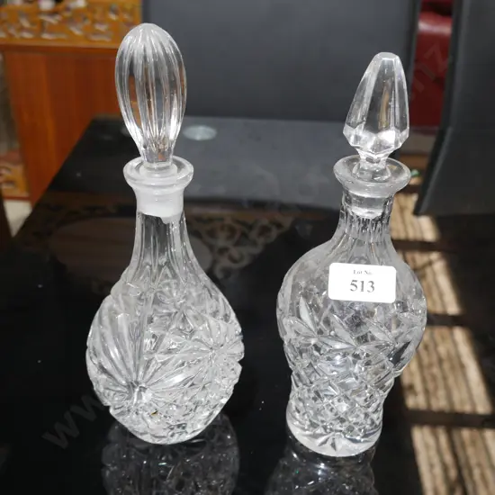 2 crystal decanters