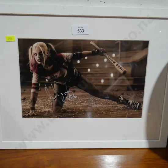 Signed Margot Robbie picture