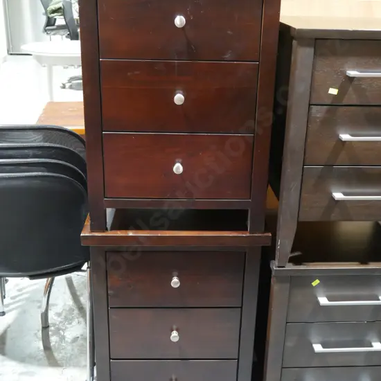 Pair bedside drawers