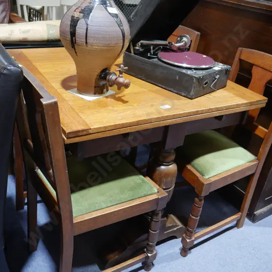 Oak table and chairs