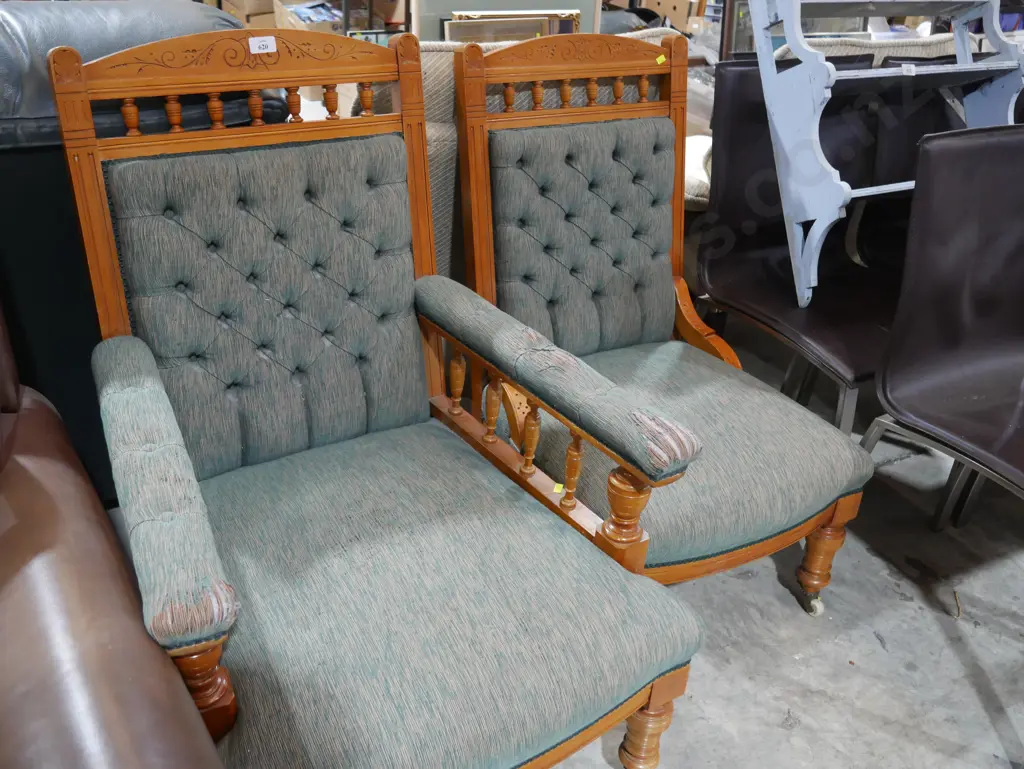 2 Edwardian chairs Image 1++