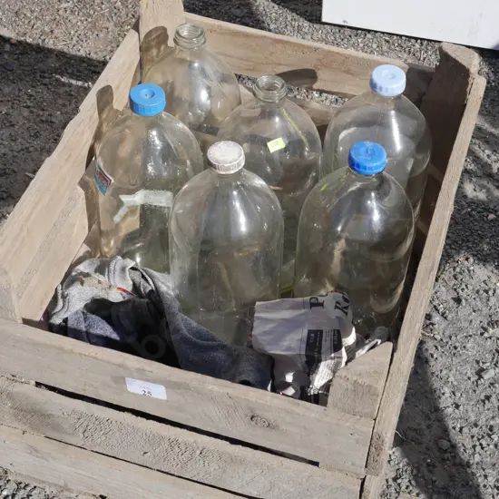 Crate of large bottles