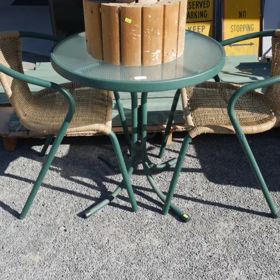 Outdoor table and 2 chairs