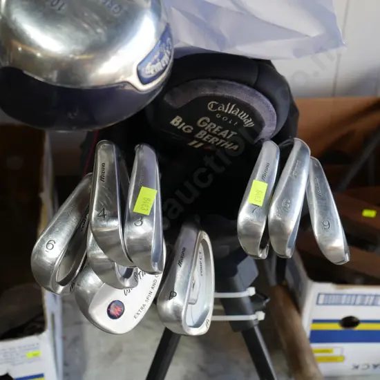Set of golf clubs