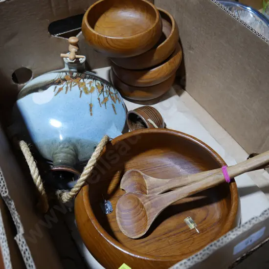 Wooden bowls etc