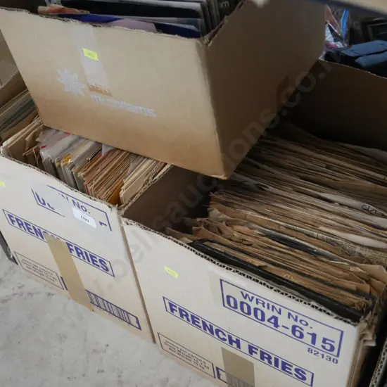 3 boxes of records