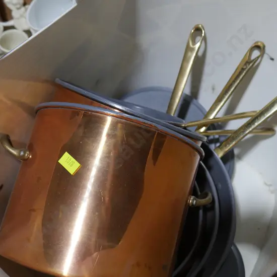 Copper pots etc