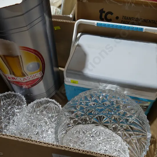 Beer glasses, bowls etc