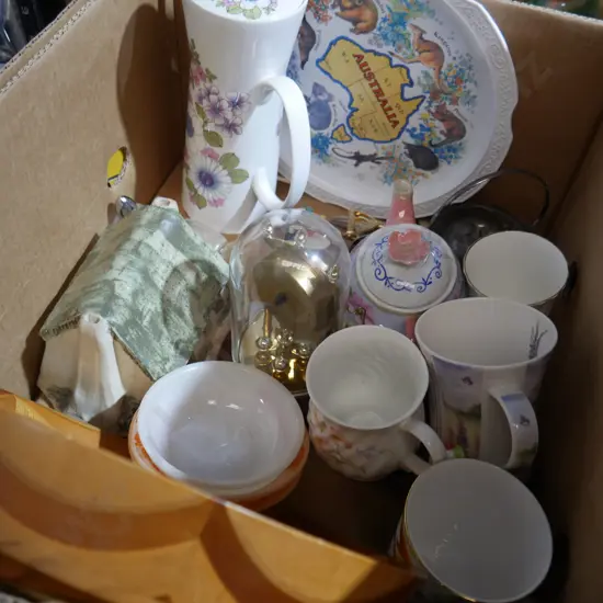 Sovereign woodware bowl, coffee cups etc