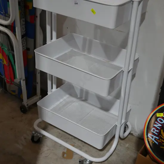 3 teir metal trolley