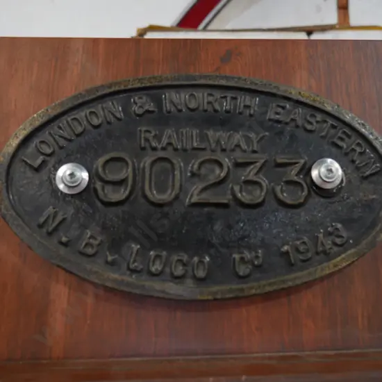 London railway plaque