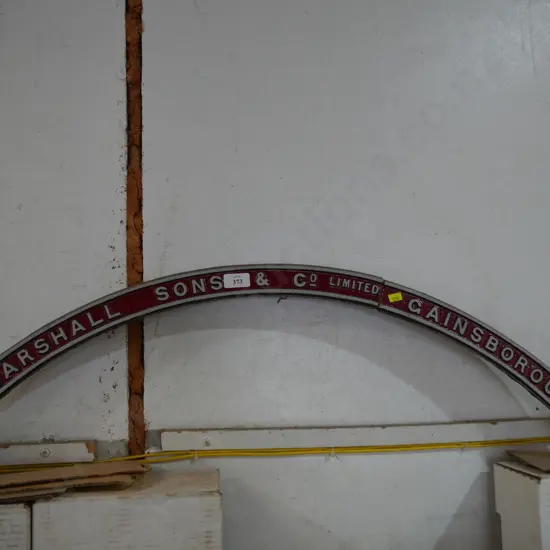 Marshall and son plaque