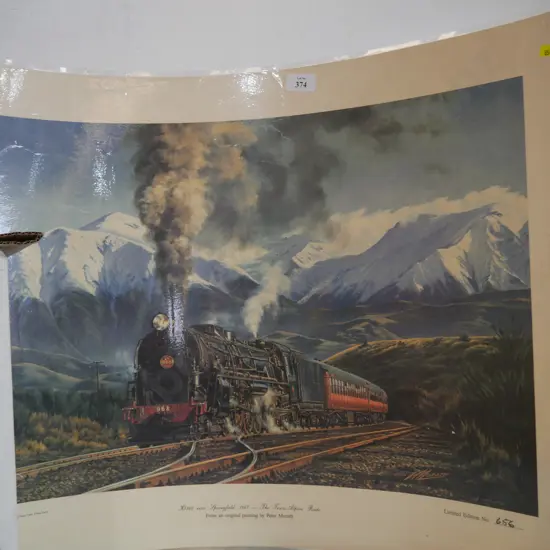 Trans alpine limited edition print
