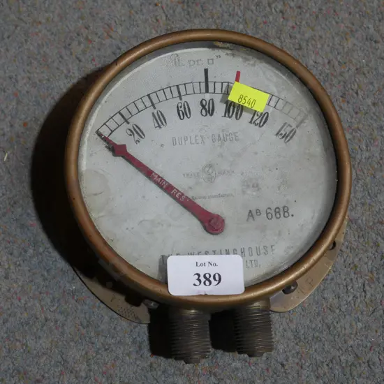 Westinghouse duplex gauge