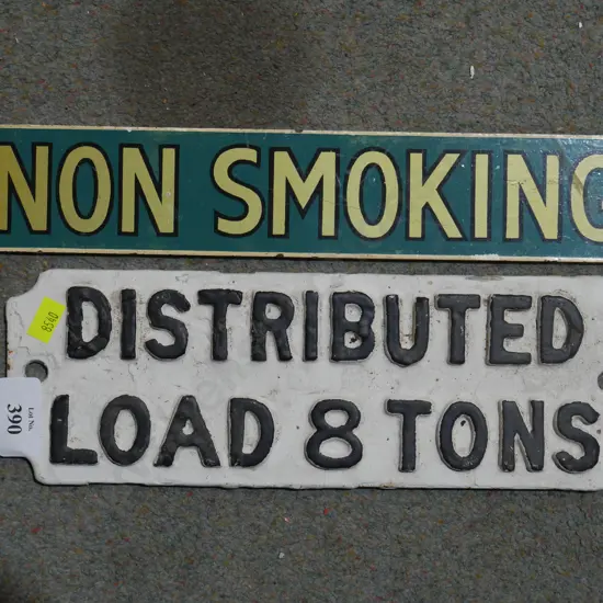 2 signs load 8 tons