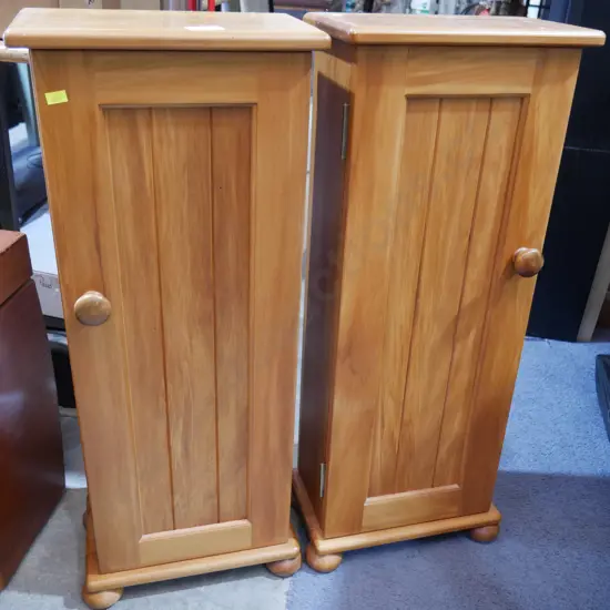 Pair of wooden cabinets