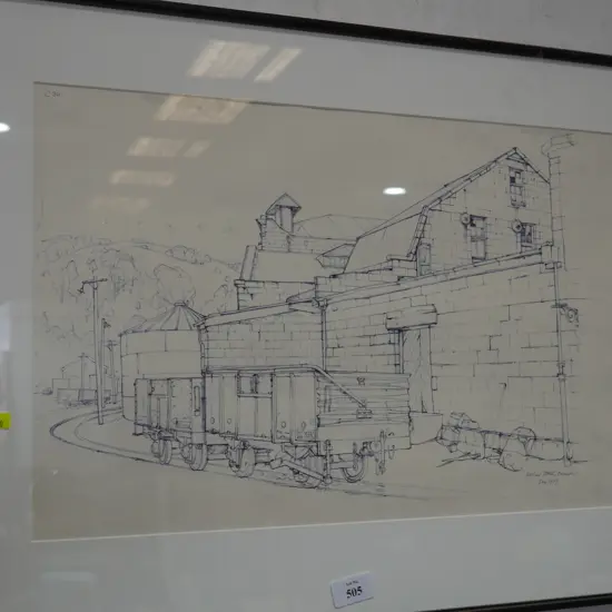 Framed Oamaru artwork