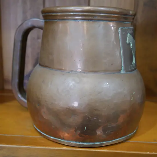 Whitehorse whiskey copper jug