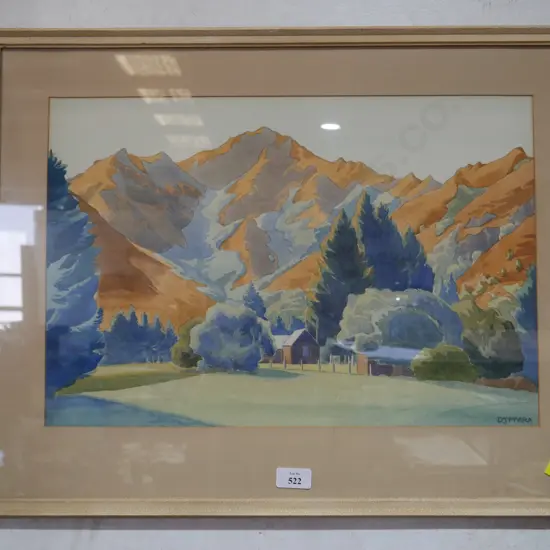 Framed DJ Mcara watercolour