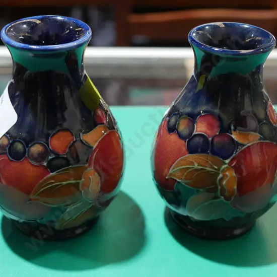 Pair of Moorcroft vases