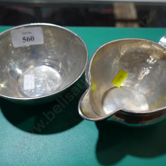 Egyptian Silver jug and bowl