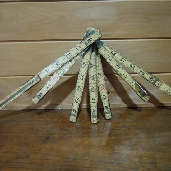 Folding 100 inch rule