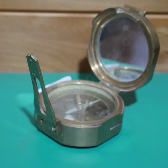 Vintage brass compass