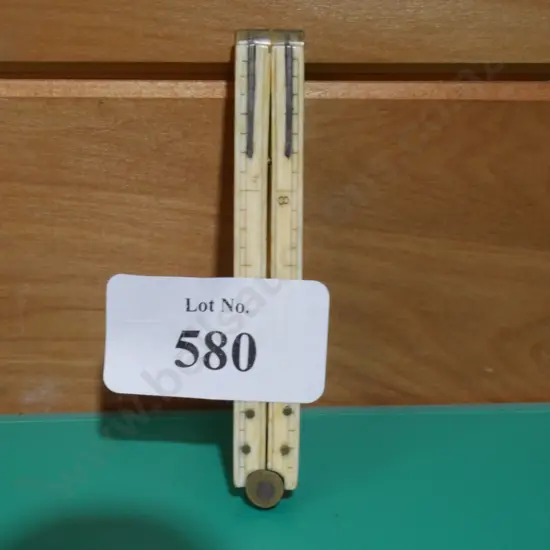 1 foot ivory folding rule