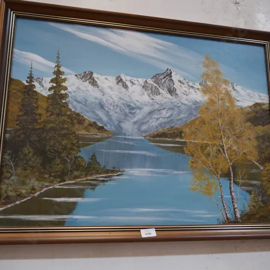 Framed Dingwall oil painting