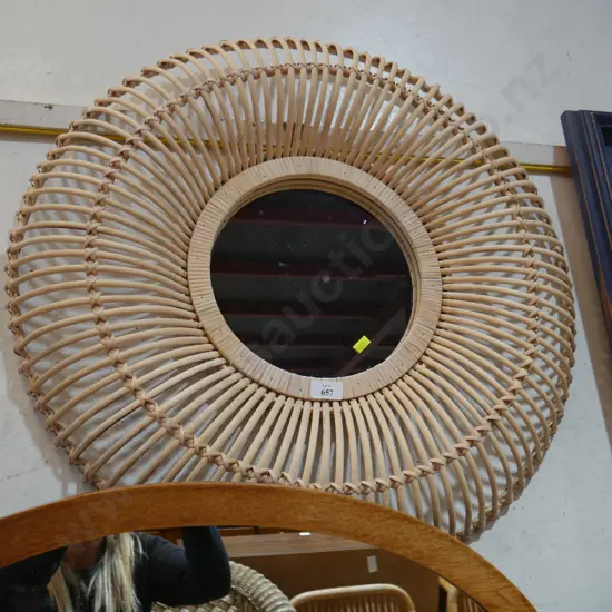 bamboo wall mirror