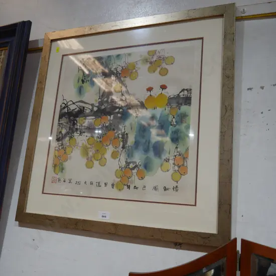 Framed Oriental print