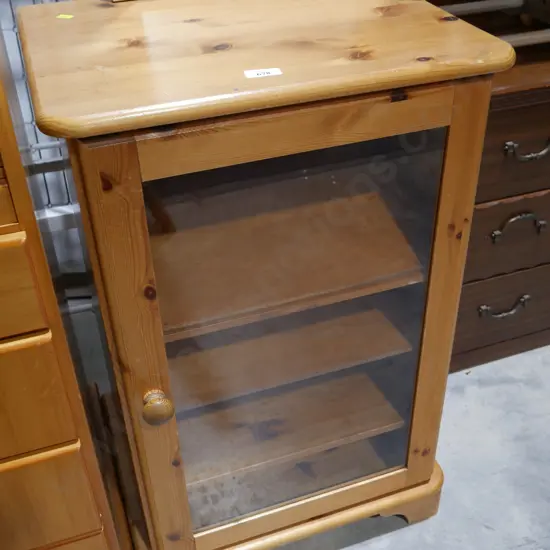 Small glass fronted cabinet